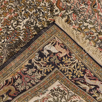Lot 595 - A Qum carpet