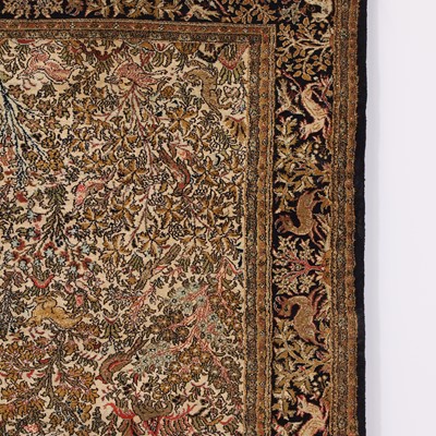Lot 595 - A Qum carpet