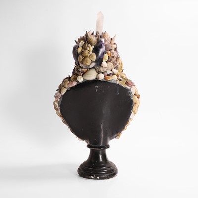 Lot 292 - A shellwork bust of Neptune in the manner of Anthony Redmile