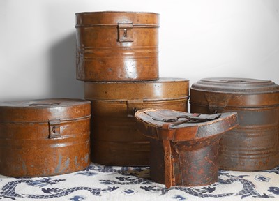 Lot 538 - A group of six top hats