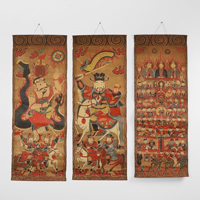 Lot 95 - A group of three Daoist scrolls