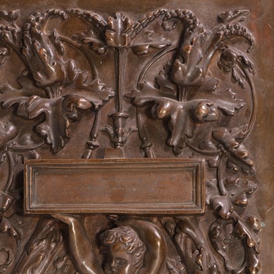 Lot 157 - A Renaissance-style bronzed-metal plaque