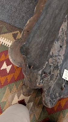 Lot 165 - A large carved walnut relief