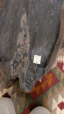 Lot 165 - A large carved walnut relief