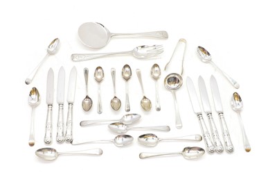 Lot 8 - A collection of silver flatware