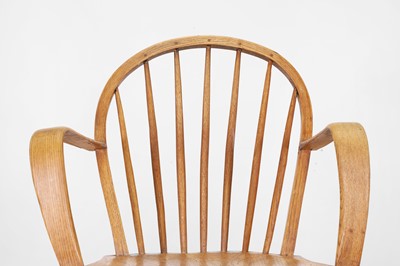Lot 2 - A pair of West Country ash and elm Windsor chairs