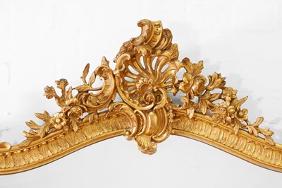 Lot 86 - A Victorian carved giltwood and gesso overmantel mirror