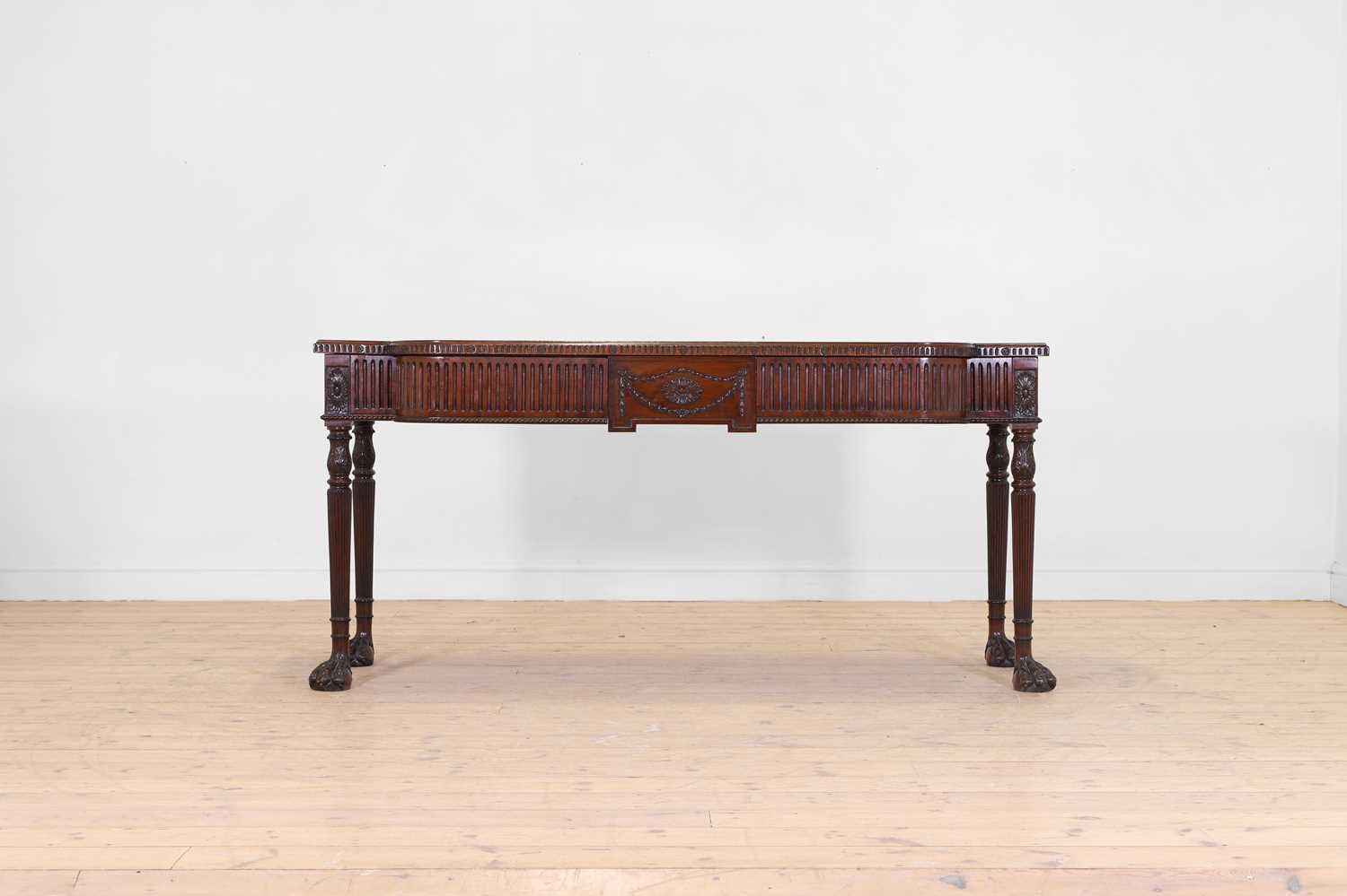 Lot 74 - A George III-style mahogany serving table