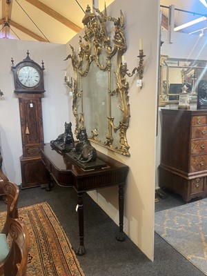 Lot 74 - A George III-style mahogany serving table