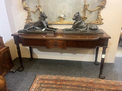 Lot 74 - A George III-style mahogany serving table