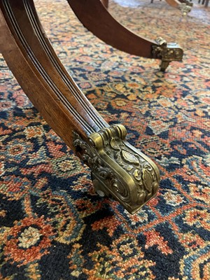 Lot 49 - A Regency mahogany extending dining table