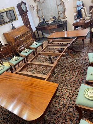 Lot 49 - A Regency mahogany extending dining table
