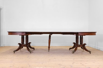 Lot 49 - A Regency mahogany extending dining table