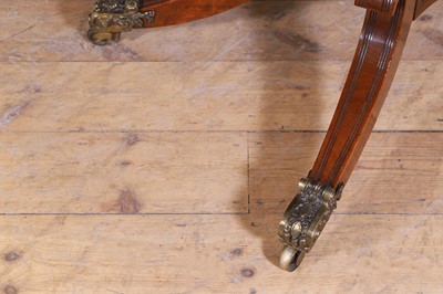 Lot 49 - A Regency mahogany extending dining table