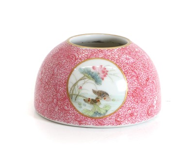 Lot 115 - A Chinese famille rose water pot