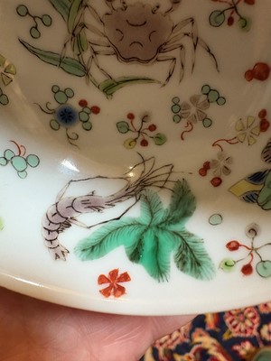 Lot 100 - A Chinese doucai tea bowl
