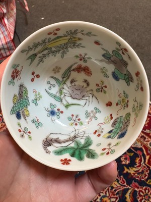 Lot 100 - A Chinese doucai tea bowl