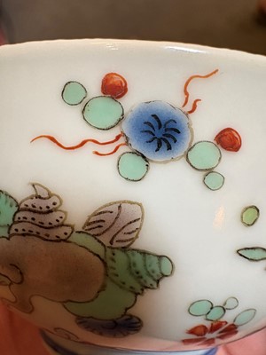 Lot 100 - A Chinese doucai tea bowl