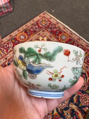 Lot 100 - A Chinese doucai tea bowl