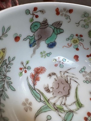 Lot 100 - A Chinese doucai tea bowl