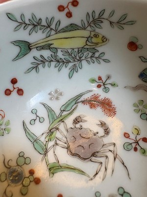 Lot 100 - A Chinese doucai tea bowl
