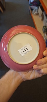 Lot 114 - A Chinese famille rose saucer