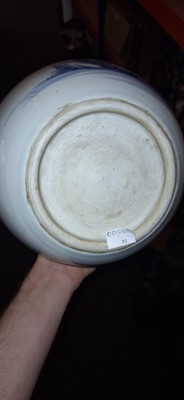 Lot 99 - A Chinese blue and white jar