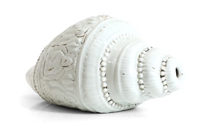 Lot 93 - A large Chinese porcelain sea snail