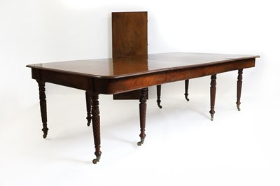 Lot 356 - A George IV mahogany extending dining table