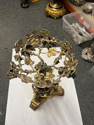 Lot 302 - A pair of Victorian silver-gilt and glass centrepieces