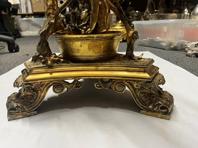 Lot 302 - A pair of Victorian silver-gilt and glass centrepieces