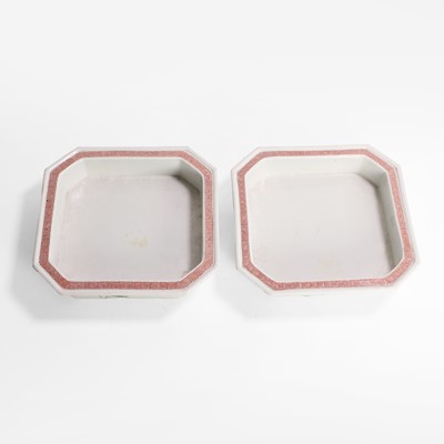 Lot 111 - A pair of Chinese famille rose planter stands