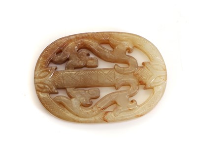 Lot 111 - A Chinese jade carving