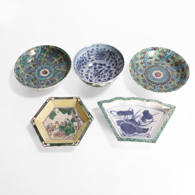 Lot 55 - A collection of Chinese famille verte