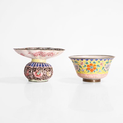 Lot 70 - Two Chinese painted enamel pieces