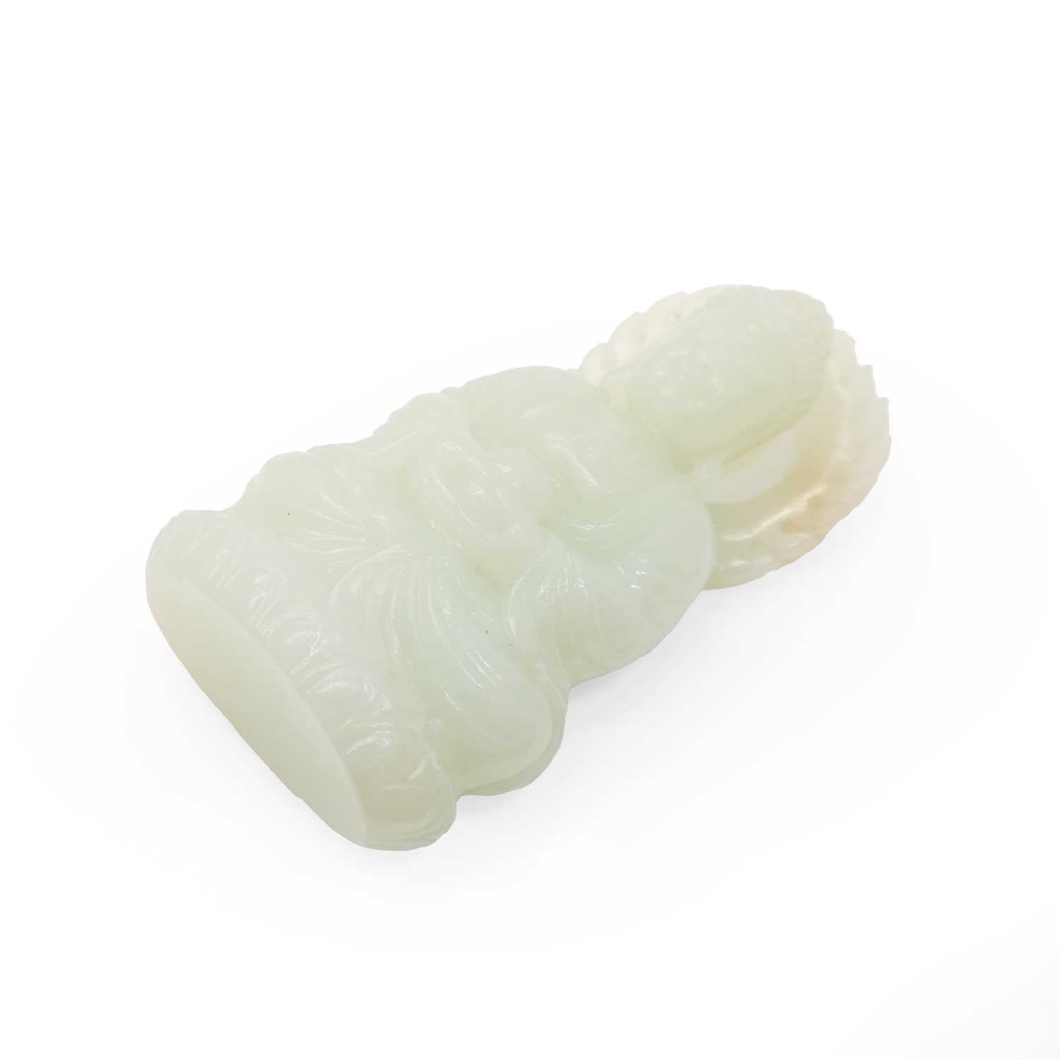 Lot 120 - A Chinese jade carving