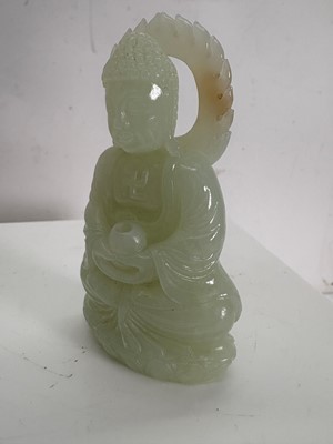 Lot 120 - A Chinese jade carving