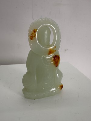 Lot 120 - A Chinese jade carving