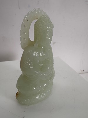 Lot 120 - A Chinese jade carving