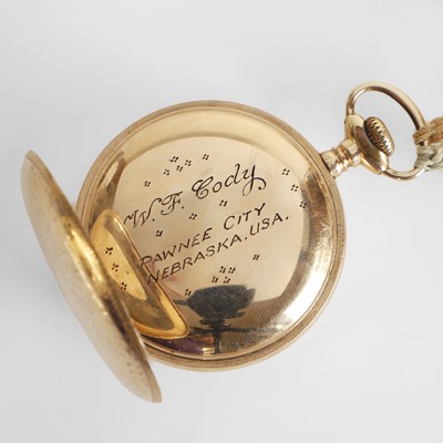 Lot 110 - A Buffalo Bill gold-filled pocket watch