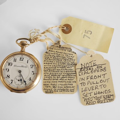 Lot 110 - A Buffalo Bill gold-filled pocket watch