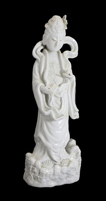 Lot 94 - A Chinese blanc de Chine guanyin