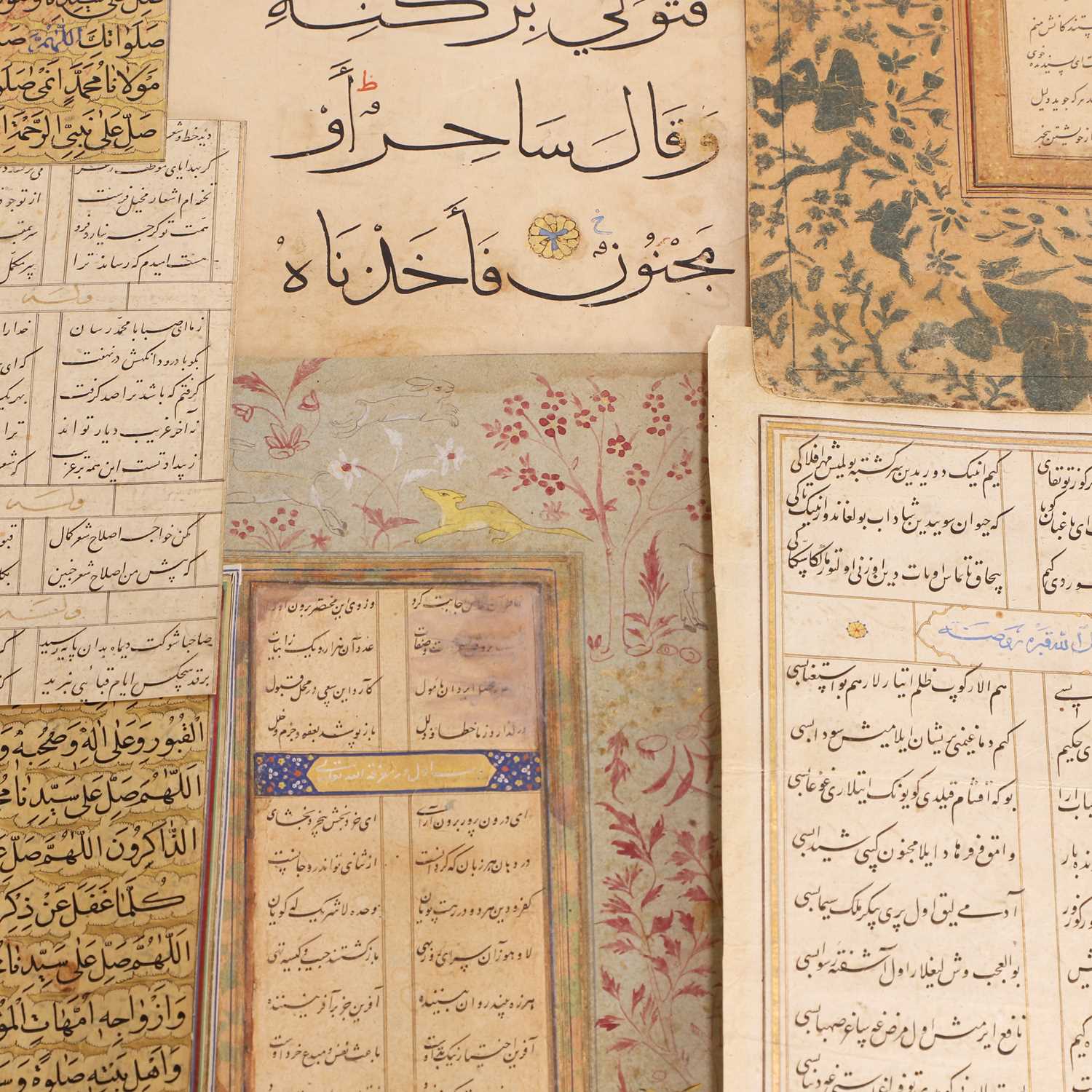 Lot 157 - A collection of folios from a manuscript