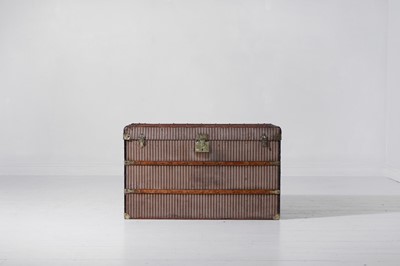 Lot 220 - A steamer cabin trunk in the style of Goyard