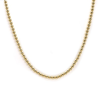 Lot 274 - An 18ct gold Hardwear ball necklace, by Tiffany & Co.