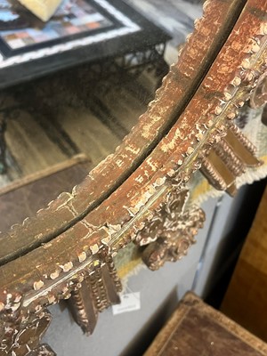 Lot 3 - A giltwood and gesso starburst mirror