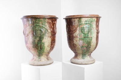 Lot 565 - A pair of large Boisset Anduze terracotta pots