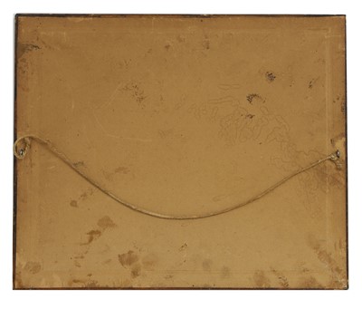 Lot 596 - A pair of reverse glass hunting pictures