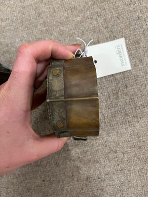 Lot 171 - Two Tibetan copper and white-metal travel shrines