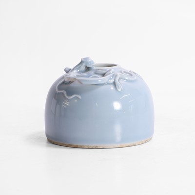 Lot 139 - A Chinese clair-de-lune-glazed beehive water pot